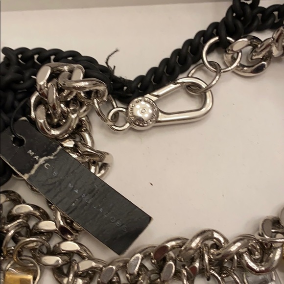 Marc Jacobs black multi pendent charm necklace NWT - Picture 4 of 4